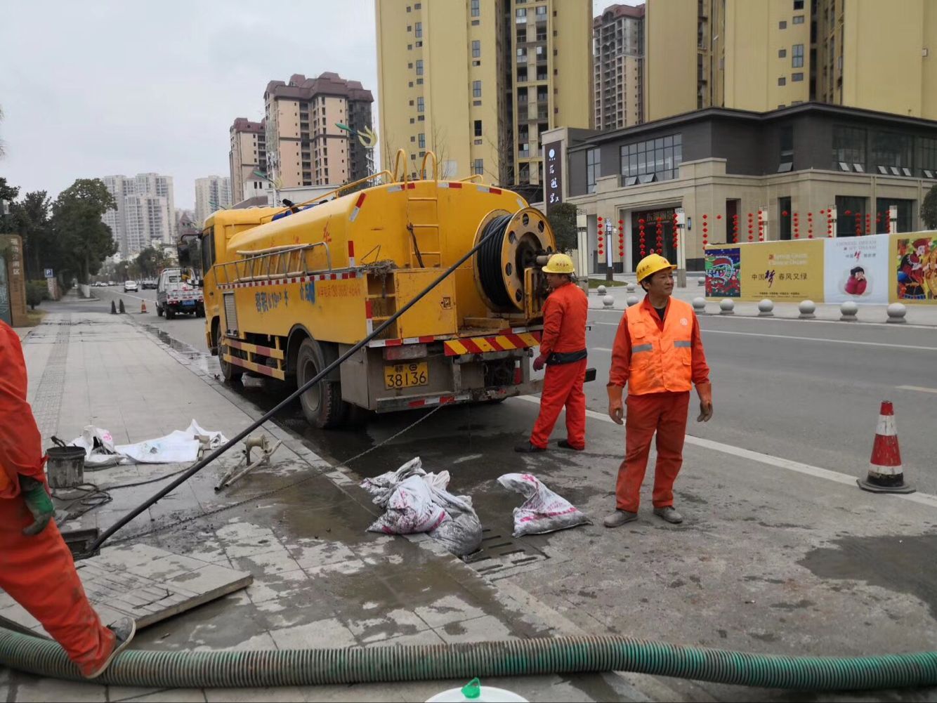 召陵排污管道清淤-管道清洗