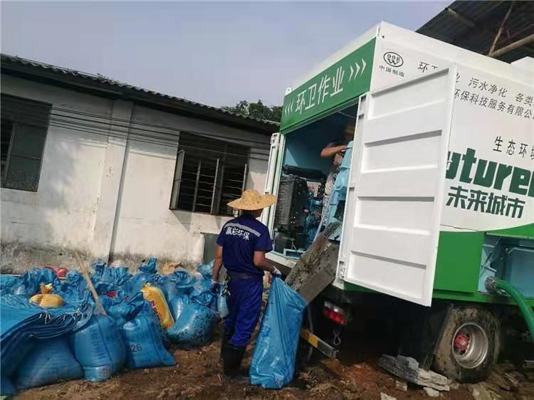 召陵工业污泥压干处理